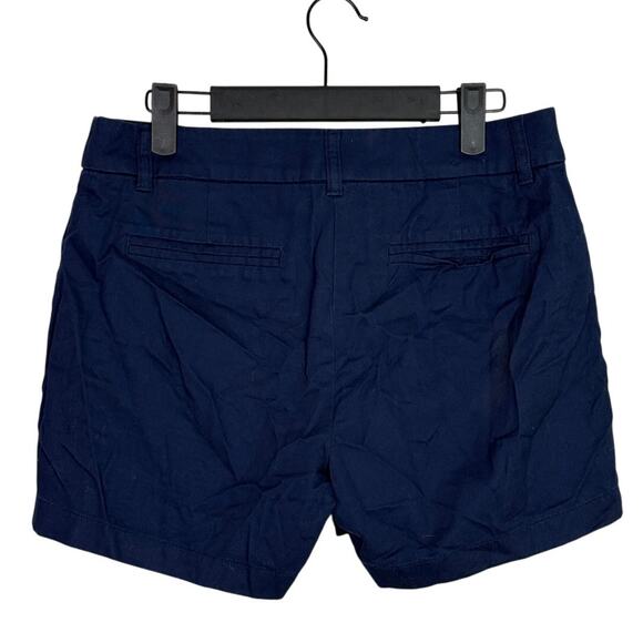 J. Crew Cotton Classic Chino Utility Flat Front Pocket Casual Shorts 4 Navy Blue - Picture 12 of 15